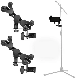 Pack of 2 Tablet Holder - Hola! Music Microphone Music Stand Tablet/Smartphone Holder Mount - Fits Devices from 6 to 15 Inch Pack of 2 Tablet Holder - Hola! Music Microphone Music Stand Tablet/Smartphone Holder Mount - Fits Devices from 6 to 15 Inch