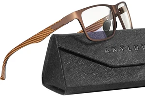 ANYLUV Blue Light Blocking Glasses Men, Black Al-Mg Metal Carbon Fiber ANYLUV Blue Light Blocking Glasses Men, Black Al-Mg Metal Carbon Fiber