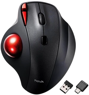 SANWA 2.4G Wireless Trackball Mouse, Silent Click, Programmable Roller Mice SANWA 2.4G Wireless Trackball Mouse, Silent Click, Programmable Roller Mice