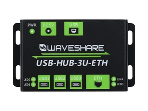 Waveshare Industrial Grade Multifunctional USB HUB Extending 3X USB Ports + 100M Ethernet Port Suitable for Industrial/Office Environments Requiring Higher Level Device and Network Connection Waveshare Industrial Grade Multifunctional USB HUB Extending 3X USB Ports + 100M Ethernet Port Suitable for Industrial/Office Environments Requiring Higher Level Device and Network Connection
