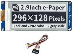 2.9inch e-Paper Display Module, 296x128 Resolution 3.3V/5V Two-Color epaper Display E-Ink Screen Module SPI Interface Compatible with Raspberry Pi/Arduino/Jetson Nano,Support Partial Refresh 2.9inch e-Paper Display Module, 296x128 Resolution 3.3V/5V Two-Color epaper Display E-Ink Screen Module SPI Interface Compatible with Raspberry Pi/Arduino/Jetson Nano,Support Partial Refresh