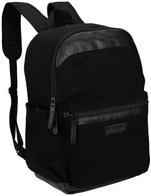 Wrangler Powell Backpack for Travel Classic Logo Water Resistant Casual Daypack for Travel with Padded Laptop Notebook Sleeve (Black) Wrangler Powell Backpack for Travel Classic Logo Water Resistant Casual Daypack for Travel with Padded Laptop Notebook Sleeve (Black)