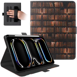 Dteck for iPad Pro 13-inch M4/M5 (2024/2025) Smart Folio Case with Adjustable Stand/Auto Sleep Wake/Pencil Holder/Hand Strap/Magnetic Strap Closure, PU Leather Protective Cute Cover Shell, Bookshelf Dteck for iPad Pro 13-inch M4/M5 (2024/2025) Smart Folio Case with Adjustable Stand/Auto Sleep Wake/Pencil Holder/Hand Strap/Magnetic Strap Closure, PU Leather Protective Cute Cover Shell, Bookshelf