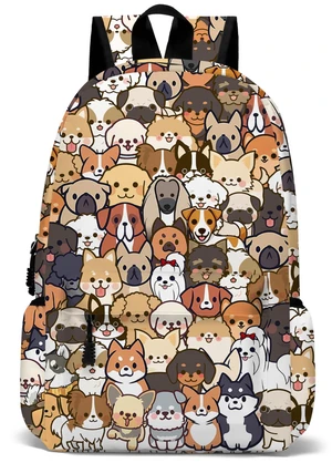 ROVOZAR Funny Dog School Backpack for Girls Boys Bookbag, 17 Inch Dog Laptop Backpack, Dogs Animals Theme Back Pack for School Travel Hiking Camping ROVOZAR Funny Dog School Backpack for Girls Boys Bookbag, 17 Inch Dog Laptop Backpack, Dogs Animals Theme Back Pack for School Travel Hiking Camping