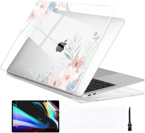 Batianda LumiArt Case for MacBook Pro 13 inch 2020 2022, Pastel Clear Floral Batianda LumiArt Case for MacBook Pro 13 inch 2020 2022, Pastel Clear Floral
