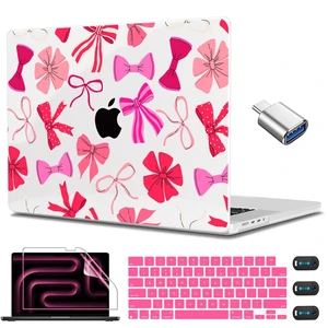 CISSOOK Compatible with MacBook Pro 14 inch 2026-2021 Release M5 M4 M3 M2 M1 Chip A3434 A3112 A3185 A3401 A2918 A2992 A2779 A2442, Hard Shell Case with Keyboard Cover&Screen Protector, Pink Bow CISSOOK Compatible with MacBook Pro 14 inch 2026-2021 Release M5 M4 M3 M2 M1 Chip A3434 A3112 A3185 A3401 A2918 A2992 A2779 A2442, Hard Shell Case with Keyboard Cover&Screen Protector, Pink Bow