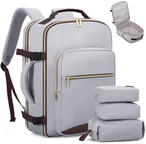 LOVEVOOK 40L Travel Backpack Flight Approved Carry on Backpack,3 Packing Cubes,Waterproof Personal Item Travel Bag,TSA Carry on Luggage Suitcase Travel Essentials,Gifts for Women & Men,fits 17" Laptop LOVEVOOK 40L Travel Backpack Flight Approved Carry on Backpack,3 Packing Cubes,Waterproof Personal Item Travel Bag,TSA Carry on Luggage Suitcase Travel Essentials,Gifts for Women & Men,fits 17" Laptop