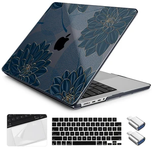 Yebiseven for MacBook Pro 14 inch Case 2026 2025-2021 Release M5 M4 M3 M2 M1 Pro/Max A3427 A3426 A3434 A3112 A3185 A3401 A2918 A2992 A2779 A2442,Case&Keyboard Skin&Trackpad Film&2 OTG, Flower Dahlia Yebiseven for MacBook Pro 14 inch Case 2026 2025-2021 Release M5 M4 M3 M2 M1 Pro/Max A3427 A3426 A3434 A3112 A3185 A3401 A2918 A2992 A2779 A2442,Case&Keyboard Skin&Trackpad Film&2 OTG, Flower Dahlia