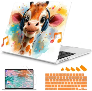 Mektron Case for 2026 MacBook Air 13-inch M5 Laptop A3449 with 13.6-inch Liquid Retina Display, 2025 2024 2022 M4/M3/M2 MacBook Air 13" Hard Shell Cover, Fit Model A3240 A3113 A2681, Cute Giraffe Mektron Case for 2026 MacBook Air 13-inch M5 Laptop A3449 with 13.6-inch Liquid Retina Display, 2025 2024 2022 M4/M3/M2 MacBook Air 13" Hard Shell Cover, Fit Model A3240 A3113 A2681, Cute Giraffe