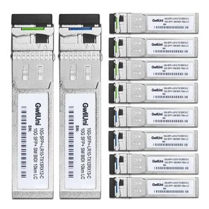 5 Pairs 10G BIDI SFP+ Single Mode Fiber Module Network Transceiver, LR SM 1270nm 1330nm 10km, Simplex LC Interface for Switch, Router, Firewall, Network Card, Server etc 5 Pairs 10G BIDI SFP+ Single Mode Fiber Module Network Transceiver, LR SM 1270nm 1330nm 10km, Simplex LC Interface for Switch, Router, Firewall, Network Card, Server etc