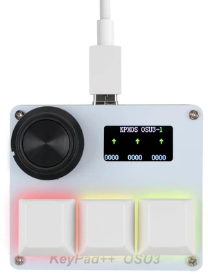 mydcjxktxdywd KPXOS OSU3X Custom Gaming Keyboard with Magnetic Switches, Rapid Trigger Macro Keyboard for OSU and for Geometry Dash, RGB Backlight, Hall Effect he Magnetic Keyboard (White) mydcjxktxdywd KPXOS OSU3X Custom Gaming Keyboard with Magnetic Switches, Rapid Trigger Macro Keyboard for OSU and for Geometry Dash, RGB Backlight, Hall Effect he Magnetic Keyboard (White)