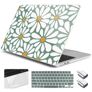 Yebiseven for MacBook Air 13(13.6) inch Case 2026 2025-2022 M5 M4 M3 M2 A3449 A3240 A3113 A2681 Shockproof & Scratch-Resistant Hard Shell + Keyboard Cover + Trackpad Protector + Type C, Daisy Flowers Yebiseven for MacBook Air 13(13.6) inch Case 2026 2025-2022 M5 M4 M3 M2 A3449 A3240 A3113 A2681 Shockproof & Scratch-Resistant Hard Shell + Keyboard Cover + Trackpad Protector + Type C, Daisy Flowers