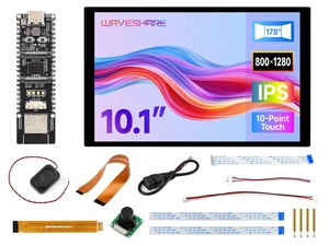 Waveshare ESP32-P4-WIFI6 High-Performance Development Board, Based On ESP32-P4 and ESP32-C6, Supports Wi-Fi 6 and Bluetooth 5/BLE-Bundle with Monitor, Speaker and Camera-12 Items Waveshare ESP32-P4-WIFI6 High-Performance Development Board, Based On ESP32-P4 and ESP32-C6, Supports Wi-Fi 6 and Bluetooth 5/BLE-Bundle with Monitor, Speaker and Camera-12 Items