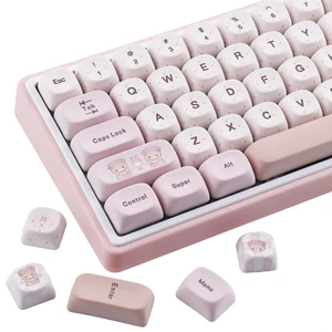 Sunzit MOA Profile Keycaps,130 Keys Cute PBT Custom Keycaps Sunzit MOA Profile Keycaps,130 Keys Cute PBT Custom Keycaps
