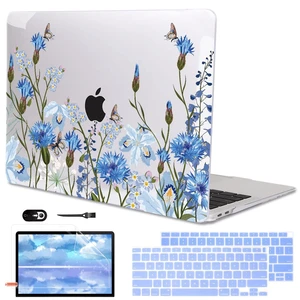 LCMOCICO Compatible with MacBook Air 13 Inch Case 2018 2019 2020 2021 Release A2337 M1 A1932 A2179 Touch ID, Plastic Hard Case Keyboard Cover Screen Protector for Mac Air 13 M1, Tropical Blue Flowers LCMOCICO Compatible with MacBook Air 13 Inch Case 2018 2019 2020 2021 Release A2337 M1 A1932 A2179 Touch ID, Plastic Hard Case Keyboard Cover Screen Protector for Mac Air 13 M1, Tropical Blue Flowers