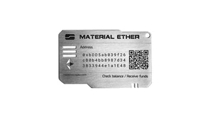 Material Ether - Physical ETH Wallet - Unhackable - Designed to Last a Lifetime - Manufactured Under Strict Security and Privacy Measures - ERC-20 / EVM/MetaMask Compatible Material Ether - Physical ETH Wallet - Unhackable - Designed to Last a Lifetime - Manufactured Under Strict Security and Privacy Measures - ERC-20 / EVM/MetaMask Compatible