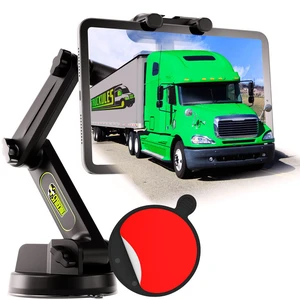 Tablet Holder for Truck Tablet Mount - iPad Mount for Truck, Heavy Duty Super Suction Cup, 16.7 inch Long Arm & Stable, Device & iPad Holder for Dashboard,Dashboard Pad Windshield and Window - Semi Tablet Holder for Truck Tablet Mount - iPad Mount for Truck, Heavy Duty Super Suction Cup, 16.7 inch Long Arm & Stable, Device & iPad Holder for Dashboard,Dashboard Pad Windshield and Window - Semi