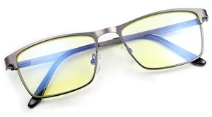 YIMI Mens Blue Light Glasses Men Computer Gaming BlueLight Blocking Glasses Metal Anti Eyestrain Clear Lens Eye Protection YIMI Mens Blue Light Glasses Men Computer Gaming BlueLight Blocking Glasses Metal Anti Eyestrain Clear Lens Eye Protection