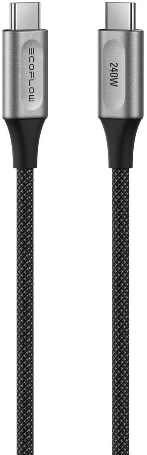 EF ECOFLOW Rapid Pro USB-C to USB-C Cable (240W, Nylon), 240W Dual USB-C Charging, 6 ft.Type C Charger EF ECOFLOW Rapid Pro USB-C to USB-C Cable (240W, Nylon), 240W Dual USB-C Charging, 6 ft.Type C Charger