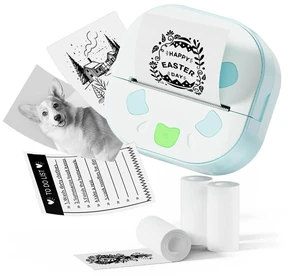Sticker Maker, PrintPods Mini Sticker Printer, Sticker Maker for Kids, Portable Thermal Bluetooth Small Photo Printer with 3 Rolls Paper, Impresora Portatil for Notes, Journal, DIY, Kids Gift Sticker Maker, PrintPods Mini Sticker Printer, Sticker Maker for Kids, Portable Thermal Bluetooth Small Photo Printer with 3 Rolls Paper, Impresora Portatil for Notes, Journal, DIY, Kids Gift