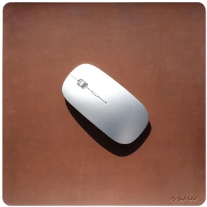 SUNUU Mouse Pad- Premium Full Grain Genuine Leather-Handmade with Cowhide Crazy Horse Leather- Square 9.8x9.8in -Vintage Brown SUNUU Mouse Pad- Premium Full Grain Genuine Leather-Handmade with Cowhide Crazy Horse Leather- Square 9.8x9.8in -Vintage Brown