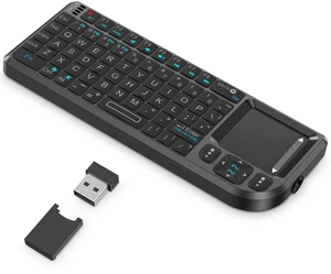 K808 Mini Keyboard with Touchpad, 2.4G + BT, with 7-Color Backlight K808 Mini Keyboard with Touchpad, 2.4G + BT, with 7-Color Backlight