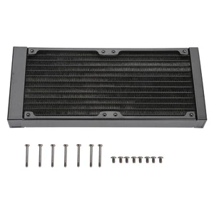 Joyzan Computer Heat Exchanger, 12 Tubes Cooler Pipe Water Cooling Radiator Joyzan Computer Heat Exchanger, 12 Tubes Cooler Pipe Water Cooling Radiator