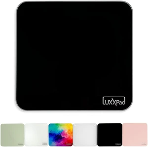Glassboard Studio LuxxPad Glass Mouse Pad - Mouse Pad Gaming and Dry Erase Note Taking Pad, Tempered Strong Glass with Rubber Non-Slip Feet for Gaming & Work (Black, 7.5" x 8") Glassboard Studio LuxxPad Glass Mouse Pad - Mouse Pad Gaming and Dry Erase Note Taking Pad, Tempered Strong Glass with Rubber Non-Slip Feet for Gaming & Work (Black, 7.5" x 8")