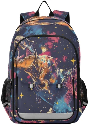 senya School Backpack Kids College Rucksack Travel Bookbag Fashion Back Pack Girls Boys Tyrannosaurus T-rex Space Comic senya School Backpack Kids College Rucksack Travel Bookbag Fashion Back Pack Girls Boys Tyrannosaurus T-rex Space Comic
