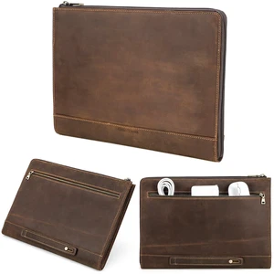 CataPurus Top Grain Leather 14.2" Slim Laptop 90 Zipper Bag, Vintage Design, Handmade, Compatible with MacBook Pro/Air 14"/13.3"/13.6" 2021 2022 M1 Pro/M1 Max A2442 & Other Laptop, Coffee 14.2 Inch CataPurus Top Grain Leather 14.2" Slim Laptop 90 Zipper Bag, Vintage Design, Handmade, Compatible with MacBook Pro/Air 14"/13.3"/13.6" 2021 2022 M1 Pro/M1 Max A2442 & Other Laptop, Coffee 14.2 Inch