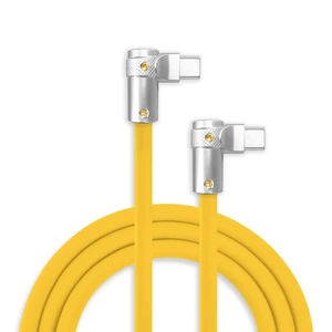 chubbycable 240W Charging Cable 90 USB C to C Cable, Yellow, 0.82FT chubbycable 240W Charging Cable 90 USB C to C Cable, Yellow, 0.82FT
