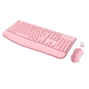 QUASIO Wireless Keyboard Mouse Combo, Windows & Mac Compatible (Pink) QUASIO Wireless Keyboard Mouse Combo, Windows & Mac Compatible (Pink)