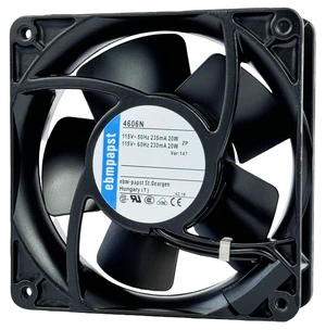 for ebmpapst 4606N All Metal High Temperature Resistant Axial Cooling Fan 2-Pin 120x120x38mm 115V-AC 50-60Hz 0.235A 120mm. for ebmpapst 4606N All Metal High Temperature Resistant Axial Cooling Fan 2-Pin 120x120x38mm 115V-AC 50-60Hz 0.235A 120mm.