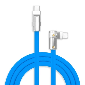 chubbycable 240W Charging Cable 90 USB C to C Cable, Blue, 8.5FT chubbycable 240W Charging Cable 90 USB C to C Cable, Blue, 8.5FT