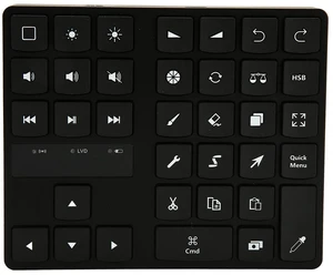 ASHATA Mini KeyDial 35 Keys Key Shortcut Keyboard for Graphics Drawing Video Photo Editing Controller, One Handed Drawing Keyboard for iOS, Tablet PC Laptop ASHATA Mini KeyDial 35 Keys Key Shortcut Keyboard for Graphics Drawing Video Photo Editing Controller, One Handed Drawing Keyboard for iOS, Tablet PC Laptop