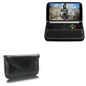 BoxWave Case Compatible with GPD Win 2 - Elite Leather Messenger Pouch, Synthetic Leather Cover Case Envelope Design - Jet Black BoxWave Case Compatible with GPD Win 2 - Elite Leather Messenger Pouch, Synthetic Leather Cover Case Envelope Design - Jet Black