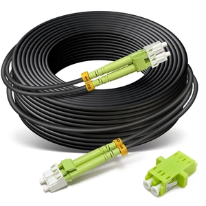 100ft/30m OD-5mm Industrial TPU OM5 Fiber Cable LC to LC Outdoor Armored 100ft/30m OD-5mm Industrial TPU OM5 Fiber Cable LC to LC Outdoor Armored