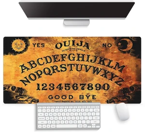 Vintage Ouija Board Large Mouse Pad, Antique Mystifying Spirit Desk Mat Vintage Ouija Board Large Mouse Pad, Antique Mystifying Spirit Desk Mat