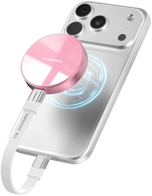 DIGIERA 1TB Magnetic Portable SSD, External Solid State Drives with USB-C 3.2 Gen 2x2, Speed Up to 2000MB/s, Compact & Durable, Compatible with iPhone 15/16 Series and Other USB-C Devices, Pink DIGIERA 1TB Magnetic Portable SSD, External Solid State Drives with USB-C 3.2 Gen 2x2, Speed Up to 2000MB/s, Compact & Durable, Compatible with iPhone 15/16 Series and Other USB-C Devices, Pink