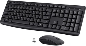 Full Size Wireless Keyboard and Mouse Combo,2.4G USB,3 DPI Low Profile Keys Full Size Wireless Keyboard and Mouse Combo,2.4G USB,3 DPI Low Profile Keys