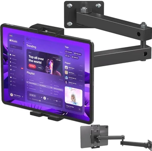 Mippko Foldable Wall Mount iPad Holder Tablet Mount Stand,360 Adjustable Tablet Holder,2-Stage Extendable Articulating Aluminum Alloy Arm,Compatible with 4.7~12.9" iPad/Nexus/e-Reader/Switch/iPhone Mippko Foldable Wall Mount iPad Holder Tablet Mount Stand,360 Adjustable Tablet Holder,2-Stage Extendable Articulating Aluminum Alloy Arm,Compatible with 4.7~12.9" iPad/Nexus/e-Reader/Switch/iPhone