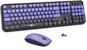 Purple Wireless Keyboard and Mouse Combo, Bubble Round Keys,for PC Laptop Purple Wireless Keyboard and Mouse Combo, Bubble Round Keys,for PC Laptop