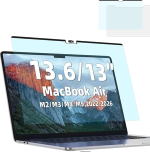 Magnetic Anti Blue Light Screen Protector for MacBook Air 13.6/13 Inch (2022-2026, M2, M3, M4, M5), Removable MAC 13.6" Blue Light Filter , Bubble-Free Install , Eye Protection Glare Laptop Screen Pro Magnetic Anti Blue Light Screen Protector for MacBook Air 13.6/13 Inch (2022-2026, M2, M3, M4, M5), Removable MAC 13.6" Blue Light Filter , Bubble-Free Install , Eye Protection Glare Laptop Screen Pro