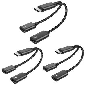 MOGOOD USB C Splitter USB C to USB C Female Adapter USB Y Splitter Cable MOGOOD USB C Splitter USB C to USB C Female Adapter USB Y Splitter Cable