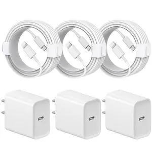 iPhone 14 13 12 11 Charger Fast Charging iPhone Fast Charger 3-Pack 20W iPad Charger 6FT C Chargers Fast Charging Cord Whit iPhone 14/14 Pro Max/13 Pro/13/12 Mini/12 Pro Max/11 Pro Max/Xs and iPad iPhone 14 13 12 11 Charger Fast Charging iPhone Fast Charger 3-Pack 20W iPad Charger 6FT C Chargers Fast Charging Cord Whit iPhone 14/14 Pro Max/13 Pro/13/12 Mini/12 Pro Max/11 Pro Max/Xs and iPad