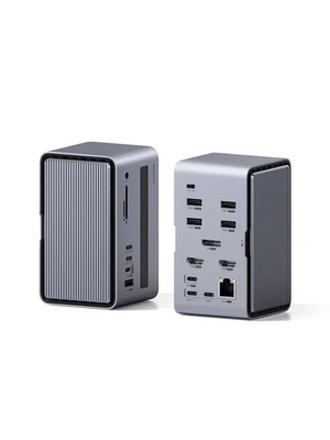 Hagibis USB C Docking Station Triple Monitor, LED Strip Light USB-C Hub Type-C Adapter with 8K DP&HDMI, M.2 SSD Enclosure, 100W PD, 10Gbps USB 3.1, 2.5G RJ45 for MacBook Air Pro, Laptop (U100 Ultra+) Hagibis USB C Docking Station Triple Monitor, LED Strip Light USB-C Hub Type-C Adapter with 8K DP&HDMI, M.2 SSD Enclosure, 100W PD, 10Gbps USB 3.1, 2.5G RJ45 for MacBook Air Pro, Laptop (U100 Ultra+)