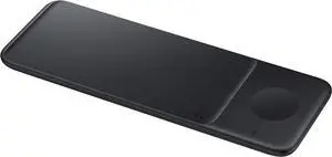 Samsung Electronics Wireless Charger Trio, Qi Compatible - Charge up to 3 Devices at Once - for Galaxy Phones, Buds, Watches, and Apple iPhone Devices, Black (US Version)