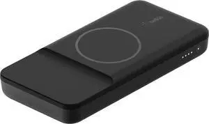 Belkin Portable Charger, Power Bank 10000 mAh - Magnetic USB-C 7.5W Fast Wireless Charger - MagSafe Charger Battery Pack - iPhone Charger - iPhone 16, 15, 14 Series, & More - Black