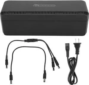 Ups Battery Backup, 10400mah 2 Input USB Type C Dc Poe for Power Outages Routers Modems Security Cameras Smartphones (US Plug)