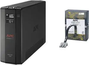 APC UPS 1500VA UPS Battery Backup and Surge Protector, BX1500M Backup Battery Power Supply, AVR & UPS Battery Replacement, RBC32, for APC Back-UPS Models BR1000, BX1000, BN1050, BN1250